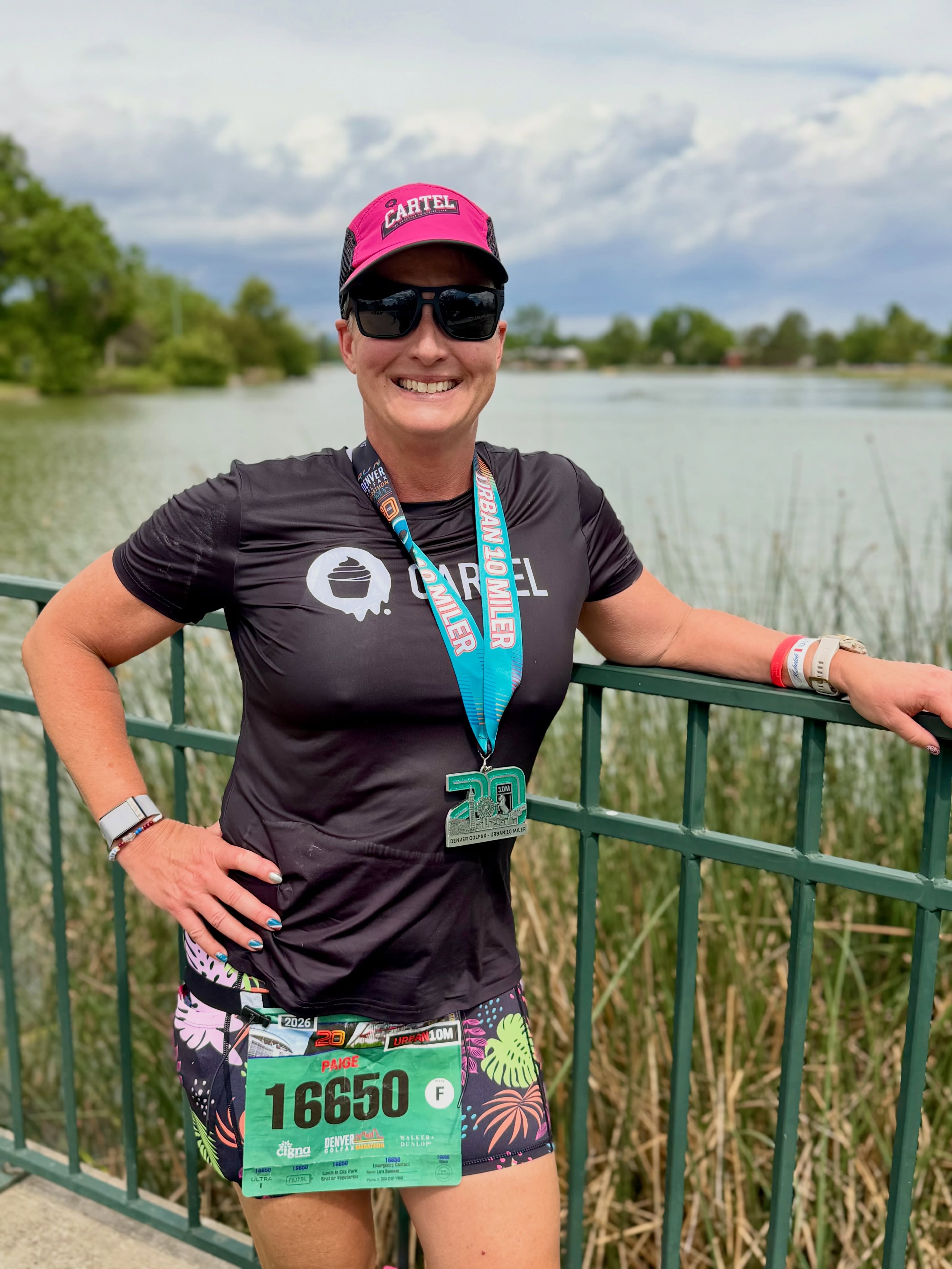 #medalmonday

Yesterday marked the 11th time I’ve run either the half marathon or urban 10-miler of the Colfax Marathon. This was the 20th anniversary, which made it even more special. 

There were bands and other types of performers at every mile, so the vibes were high! There were more spectators than I’ve ever seen, and a record 28K runners. 🥳

Unfortunately, my race was more of a slog since I missed 3 weeks of training with a nasty case of bronchitis. 🫠. It was embarrassing being that slow, but there wasn’t much I could do about it. 

But I’m stubborn, and certainly wasn’t going to miss this. It’s a Denver institution. 

Oh, and I was able to finally get my 10-year commemorative coaster when I checked in. 

@runcolfax #rundenver @the.cupcake.cartel