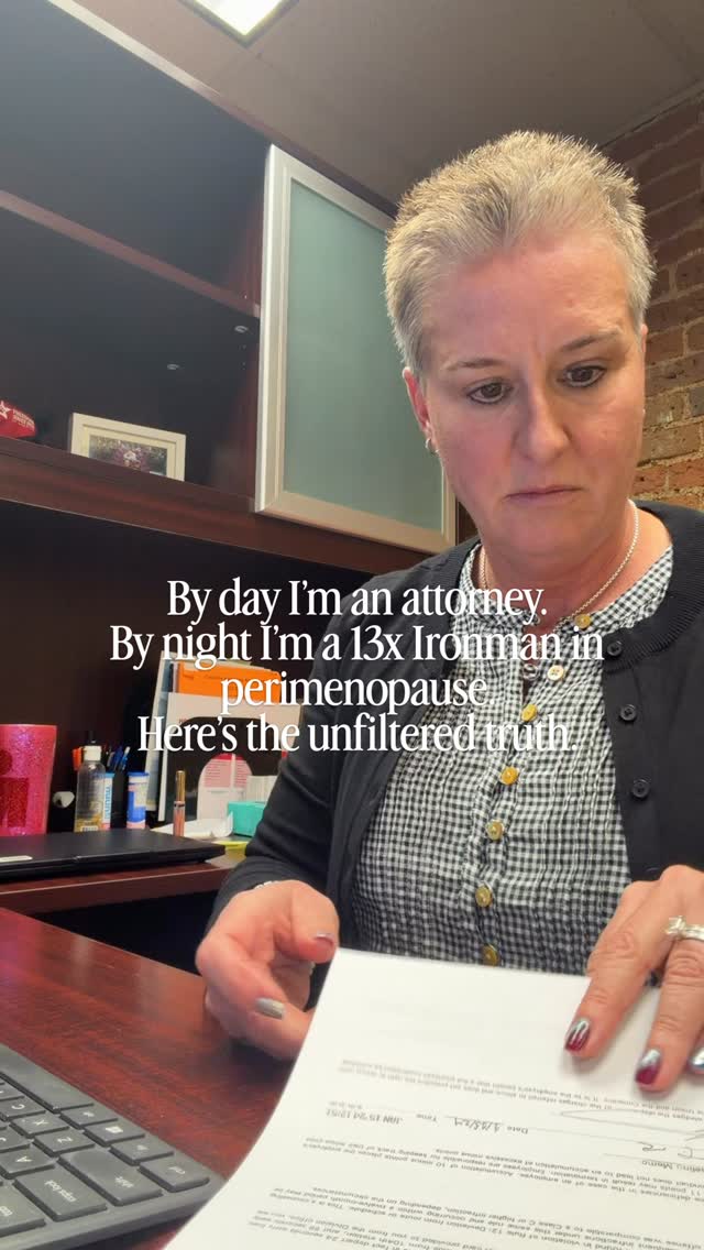 Most people see the finish lines.

They don’t see the 5:00 a.m. alarms. The meetings. The deadlines. The grocery shopping. The meal prep. The strength workouts. The dog walks. The nights when sleep is hard because hormones have a mind of their own.

By day, I’m a labor law attorney.

By night (and very early mornings), I’m still chasing big athletic goals as a 13x Ironman navigating perimenopause.

And if I’m being completely honest...there are days when it’s hard.

My body doesn’t recover the way it used to. I have to be intentional about fueling, lifting, sleeping, and managing stress because I can’t out-train my hormones anymore.

But here’s what I’ve learned:
I don’t need to train more.
I need to train smarter.

For me, that means making muscle and protein the priorities.

Strength training isn’t something I squeeze in because I “should.” It’s what allows me to keep doing everything else I love—from racing to skiing to showing up with energy for my career and my life.

That’s why I’m so passionate about helping women over 40 stop chasing exhaustion and start building strength.

Because this isn’t about looking like you did at 25. It’s about becoming the strongest, healthiest version of yourself at 50 and beyond—and proving that your best years aren’t behind you.

If my journey has taught me anything, it’s this:
Strong isn’t what I do. It’s who I choose to become every single day. 🩷