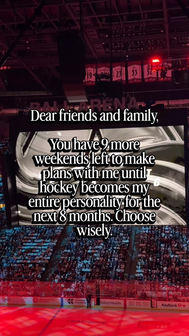 Don’t say I didn’t warn you 😎

@coloradoavalanche #goavsgo